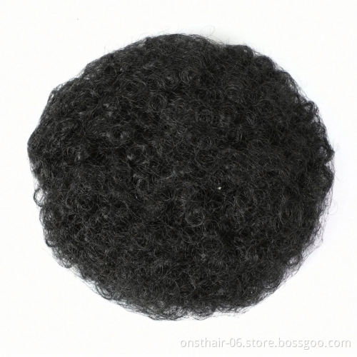 MYZYR High Puff Hairpiece Hair Afro Updo Scrunchie Hair Accessory Chignon Bun Synthetic Kinky Curly with Clips in for Girl and
